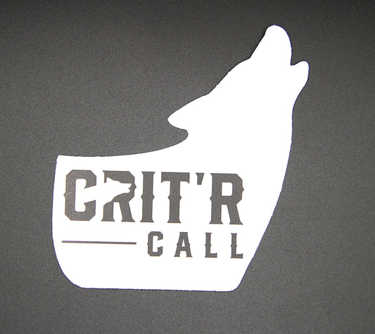 Crit' R Call Howling Coyote Sticker