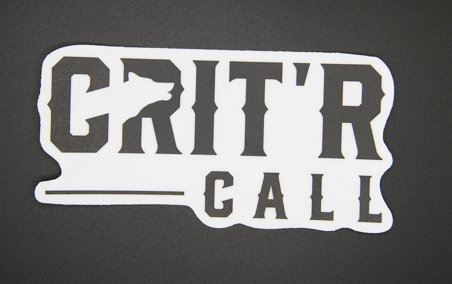 Crit' R Call Coyote Sticker