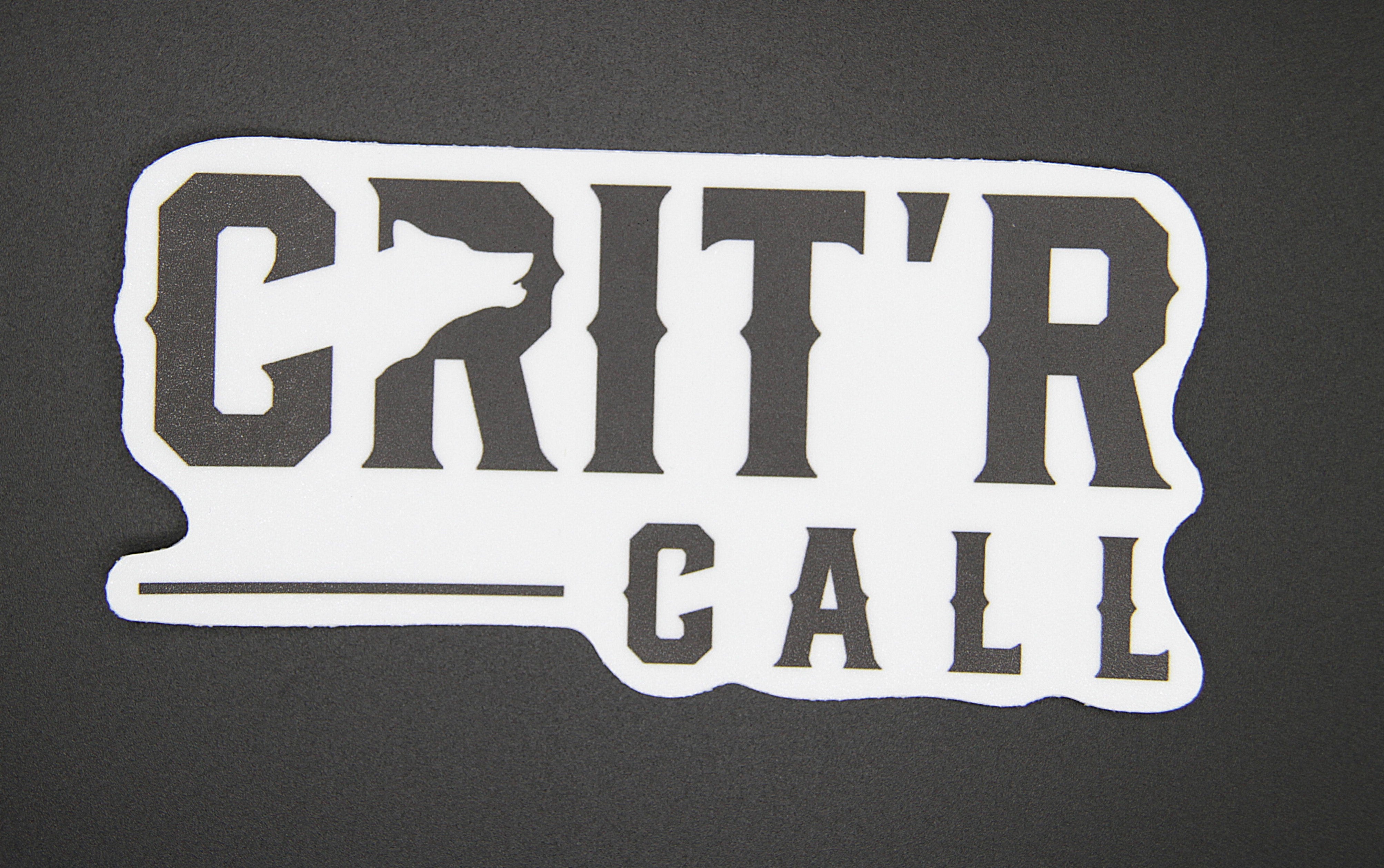 Crit Calling Crit' R Call Coyote Sticker – Crit'R Call